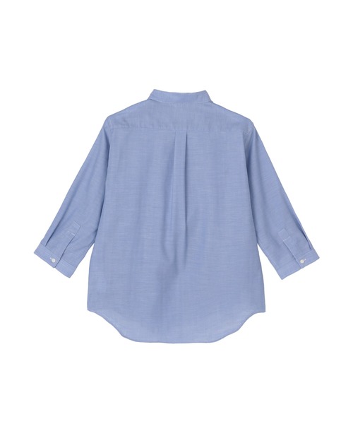 TOKYO SHIRTS(トウキョウシャツ)の「【Pitta Re:)】ふわっとガーゼシャツ 七分袖 綿100% レディースカジュアルシャツ(シャツ/ブラウス・レディース・ブルー・LL/S/L/M)」の2枚目の写真
