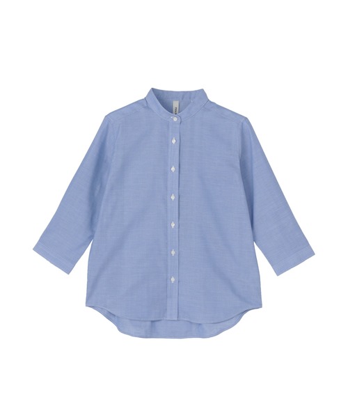 TOKYO SHIRTS(トウキョウシャツ)の「【Pitta Re:)】ふわっとガーゼシャツ 七分袖 綿100% レディースカジュアルシャツ(シャツ/ブラウス・レディース・ブルー・LL/S/L/M)」の8枚目の写真