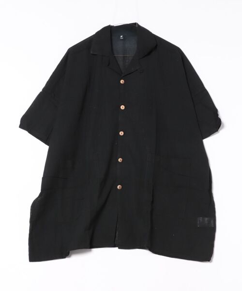 チャイハネ(チャイハネ)の「【チャイハネ】スプーネMEN'S開襟シャツ(シャツ/ブラウス・メンズ・ブルー/ブラック/ホワイト/キャメル・FREE)」の3枚目の写真