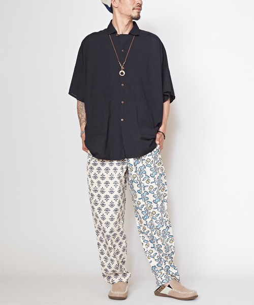 チャイハネ(チャイハネ)の「【チャイハネ】スプーネMEN'S開襟シャツ(シャツ/ブラウス・メンズ・ブルー/ブラック/ホワイト/キャメル・FREE)」の15枚目の写真