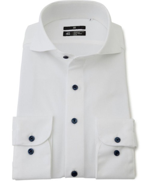 セール】【スーパーノンアイロン・ストレッチ・速乾】【長袖】【BLACK