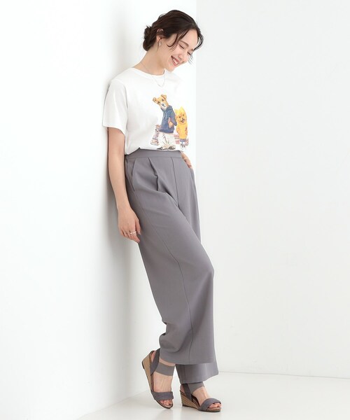 Cutie Blonde（キューティーブロンド）の「【洗える/S-LL】選べる4柄 プリントアソート ベーシックTシャツ（Tシャツ/カットソー・レディース・チャコール/ブラック系3/ホワイト系4/ピンク系7/ホワイト系1/ブラック系1・01/02/03/04）」の15枚目の写真