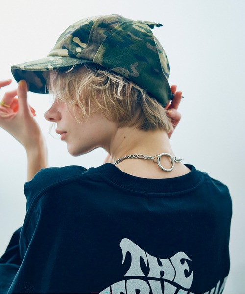 RNA（アールエヌエー）の「E5107 イヤーフラップキャップ（キャップ・レディース・カモフラージュ/ライトブルー/ブラック・FREE）」の3枚目の写真