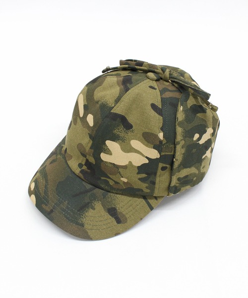 RNA（アールエヌエー）の「E5107 イヤーフラップキャップ（キャップ・レディース・カモフラージュ/ライトブルー/ブラック・FREE）」の10枚目の写真