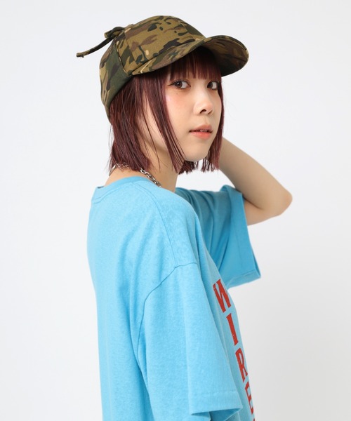 RNA（アールエヌエー）の「E5107 イヤーフラップキャップ（キャップ・レディース・カモフラージュ/ライトブルー/ブラック・FREE）」の12枚目の写真