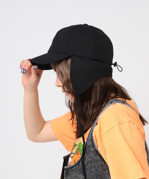 RNA（アールエヌエー）の「E5107 イヤーフラップキャップ（キャップ・レディース・カモフラージュ/ライトブルー/ブラック・FREE）」の6枚目の写真