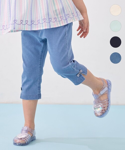 ANY(エニィ)の「ひんやりクール パンツ(その他パンツ・キッズ・アイボリー系/ライトグリーン系/ネイビー系/ブルー系・140/150/160)」の4枚目の写真