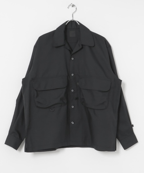 DAIWA PIER39（ダイワピア39）の「DAIWA PIER39　SPORTS OPEN COLLAR SHIRT L/S（シャツ/ブラウス・メンズ・ブラック/グレー系その他/チャコールグレー・SMALL/MEDIUM/LARGE/X-LARGE）」の8枚目の写真