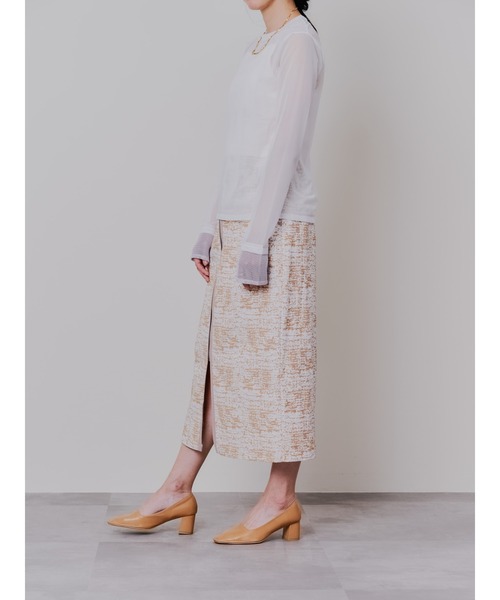 DOLLUPOOPS(ドールアップウップス)の「パイピングジャガードタイトスカート(スカート・レディース・ブラック/ベージュ・38)」の13枚目の写真