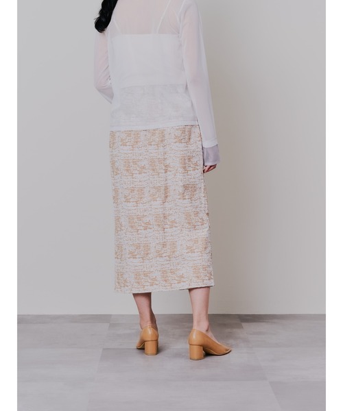 DOLLUPOOPS(ドールアップウップス)の「パイピングジャガードタイトスカート(スカート・レディース・ブラック/ベージュ・38)」の14枚目の写真