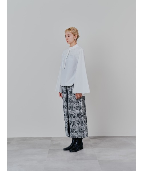 DOLLUPOOPS(ドールアップウップス)の「パイピングジャガードタイトスカート(スカート・レディース・ブラック/ベージュ・38)」の9枚目の写真