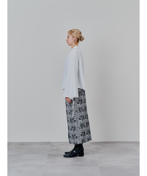 DOLLUPOOPS(ドールアップウップス)の「パイピングジャガードタイトスカート(スカート・レディース・ブラック/ベージュ・38)」の10枚目の写真