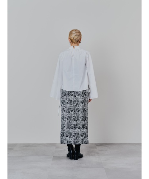 DOLLUPOOPS(ドールアップウップス)の「パイピングジャガードタイトスカート(スカート・レディース・ブラック/ベージュ・38)」の11枚目の写真