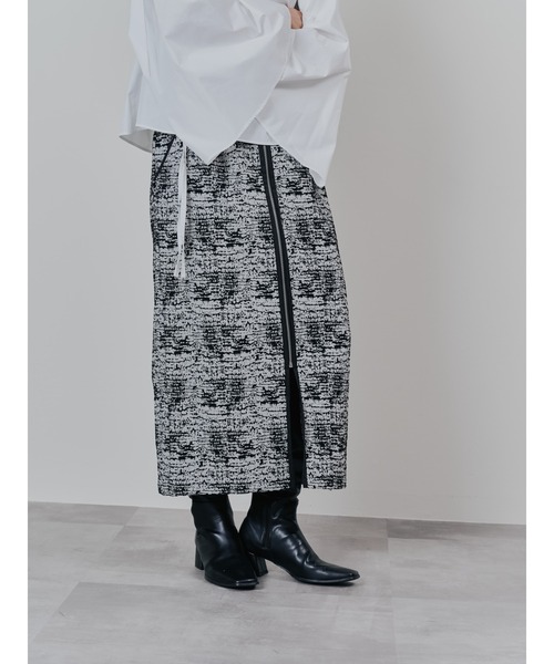 DOLLUPOOPS(ドールアップウップス)の「パイピングジャガードタイトスカート(スカート・レディース・ブラック/ベージュ・38)」の15枚目の写真