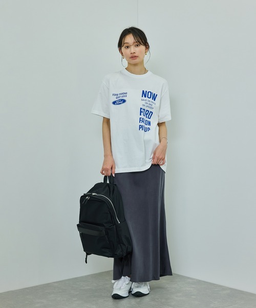 ROPE'（ロペ）の「【WEB・一部店舗限定】フィブリルサテンマーメイドスカート【セットアップ対応】/洗える（スカート・レディース・ベージュ系その他/チャコールグレー・36/38/40）」の3枚目の写真