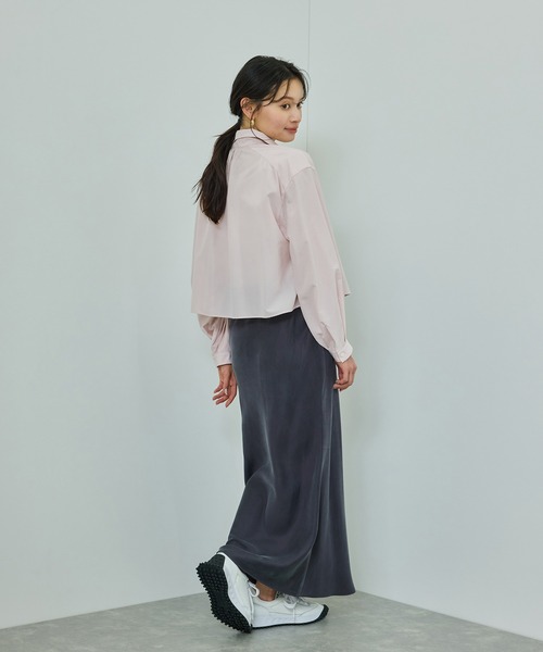 ROPE'（ロペ）の「【WEB・一部店舗限定】フィブリルサテンマーメイドスカート【セットアップ対応】/洗える（スカート・レディース・ベージュ系その他/チャコールグレー・36/38/40）」の14枚目の写真