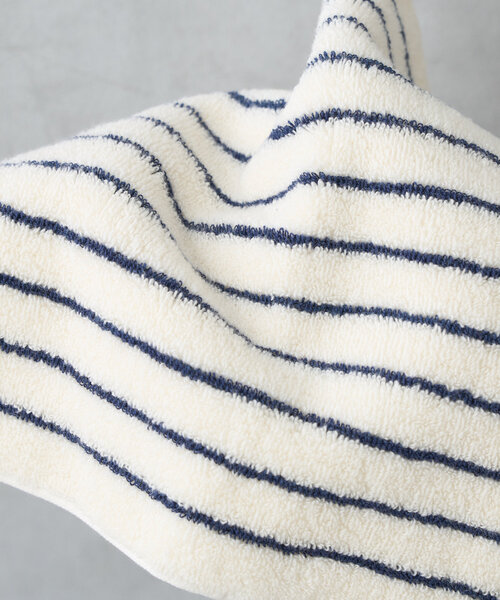 BIRTHDAY BAR(バースデイバー)の「ストライプパターンタオルハンカチ(ハンカチ/ハンドタオル・レディース・バイオレット/アイボリー・0)」の6枚目の写真