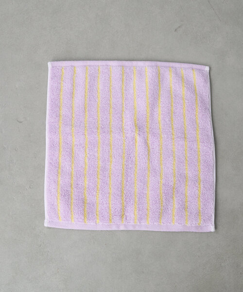 BIRTHDAY BAR(バースデイバー)の「ストライプパターンタオルハンカチ(ハンカチ/ハンドタオル・レディース・バイオレット/アイボリー・0)」の8枚目の写真