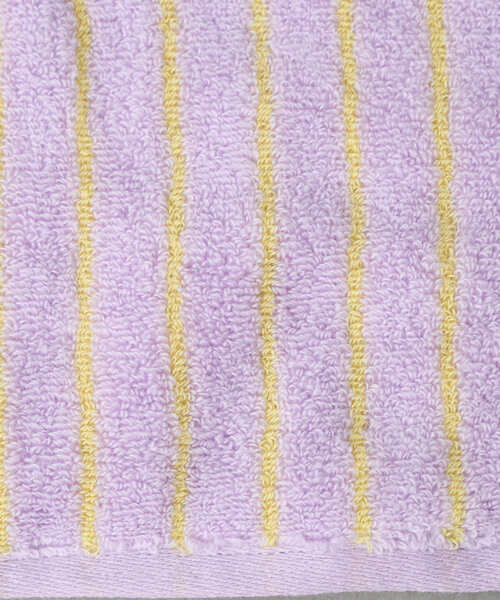 BIRTHDAY BAR(バースデイバー)の「ストライプパターンタオルハンカチ(ハンカチ/ハンドタオル・レディース・バイオレット/アイボリー・0)」の10枚目の写真