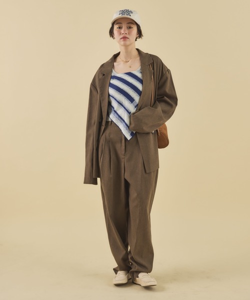 ZOZO限定】LINEN OVER TAILORED JACKET 【SETUP対応