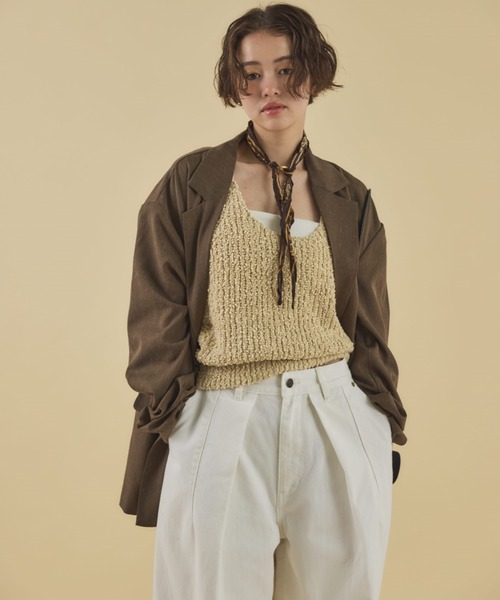 セール】【ZOZO限定】LINEN OVER TAILORED JACKET 【SETUP対応