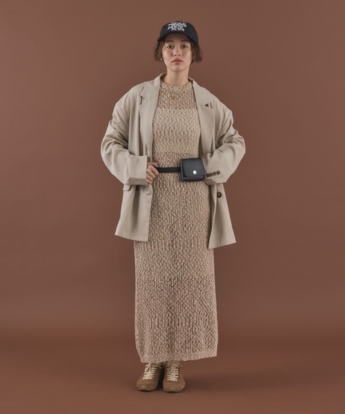 MIRROR STOKE(ミラーストーク)の「【ZOZO限定】OVER TAILORED JACKET(テーラードジャケット・レディース・ブラウン/アイボリー・MEDIUM)」の22枚目の写真