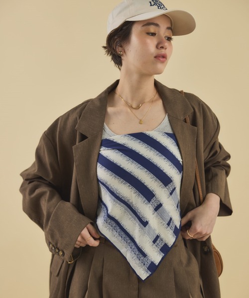 ZOZO限定】LINEN OVER TAILORED JACKET 【SETUP対応