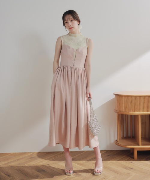 セール】フロントホックビスチェキャミワンピース（ワンピース