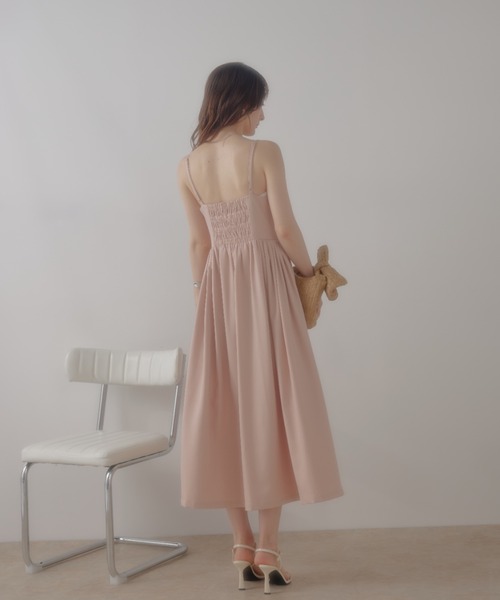 ECREL（エクレール）の「フロントホックビスチェキャミワンピース（ワンピース・レディース・グレー/ライトピンク・FREE）」の11枚目の写真