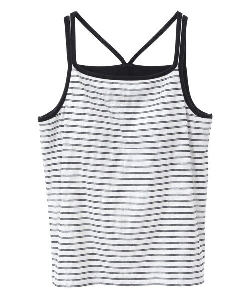 AMERICAN HOLIC(アメリカンホリック)の「カップ付きバッククロスボーダーキャミソール(キャミソール・レディース・ブルー/ブラック/ブラウン・M/L)」の17枚目の写真