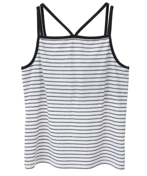 AMERICAN HOLIC(アメリカンホリック)の「カップ付きバッククロスボーダーキャミソール(キャミソール・レディース・ブルー/ブラック/ブラウン・M/L)」の18枚目の写真