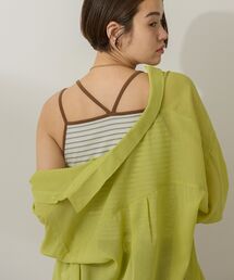 AMERICAN HOLIC | カップ付きバッククロスボーダーキャミソール(キャミソール)