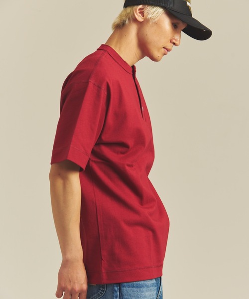 Healthknit(ヘルスニット)の「Healthknit MAX WEIGHT JERSEY HENLEY NECK S/S TEE(Tシャツ/カットソー・メンズ・マルーン/マスタード/ターコイズブルー系/ネイビー/ブラック/ホワイト・M/L/XL)」の13枚目の写真