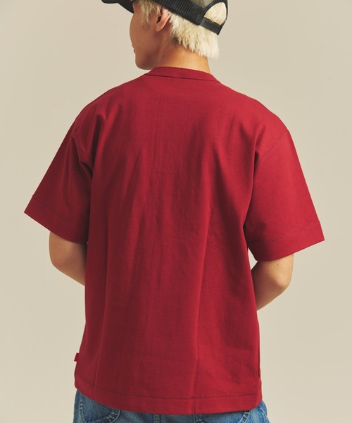 Healthknit(ヘルスニット)の「Healthknit MAX WEIGHT JERSEY HENLEY NECK S/S TEE(Tシャツ/カットソー・メンズ・マルーン/マスタード/ターコイズブルー系/ネイビー/ブラック/ホワイト・M/L/XL)」の14枚目の写真