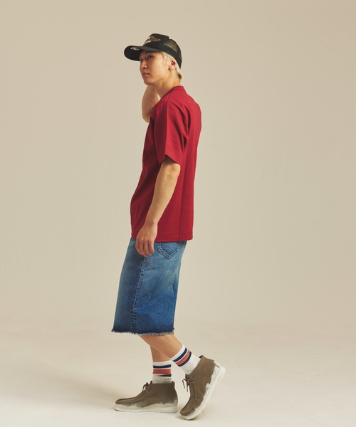 Healthknit(ヘルスニット)の「Healthknit MAX WEIGHT JERSEY HENLEY NECK S/S TEE(Tシャツ/カットソー・メンズ・マルーン/マスタード/ターコイズブルー系/ネイビー/ブラック/ホワイト・M/L/XL)」の21枚目の写真