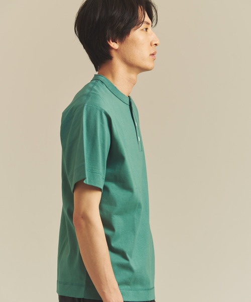 Healthknit(ヘルスニット)の「Healthknit MAX WEIGHT JERSEY HENLEY NECK S/S TEE(Tシャツ/カットソー・メンズ・マルーン/マスタード/ターコイズブルー系/ネイビー/ブラック/ホワイト・M/L/XL)」の7枚目の写真