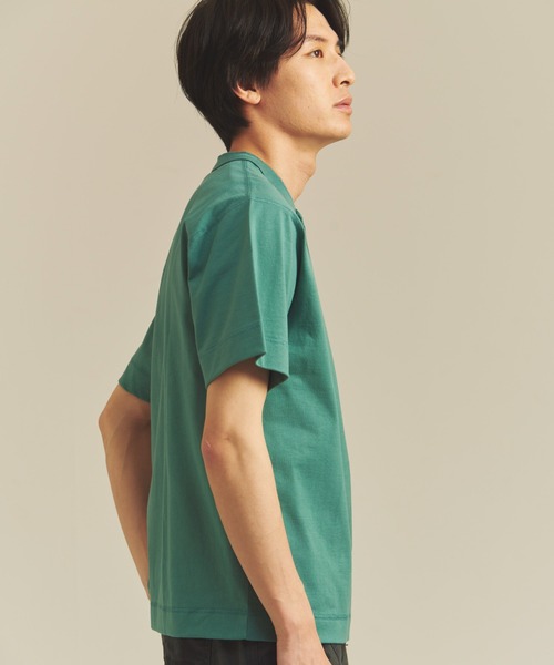 Healthknit(ヘルスニット)の「Healthknit MAX WEIGHT JERSEY HENLEY NECK S/S TEE(Tシャツ/カットソー・メンズ・マルーン/マスタード/ターコイズブルー系/ネイビー/ブラック/ホワイト・M/L/XL)」の8枚目の写真