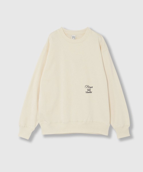 THINGS THAT MATTER(シングス ザット マター)の「"CHAOTIC" SWEAT / カオティックスウェット(スウェット・レディース・ライトグレー/ブラック/アイボリー・1/2)」の9枚目の写真