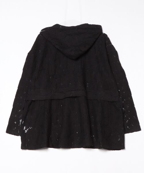 ROSE BUD(ローズバッド)の「LACE HOODIE(シャツ/ブラウス・レディース・ブラック/ホワイト・ONE SIZE)」の3枚目の写真