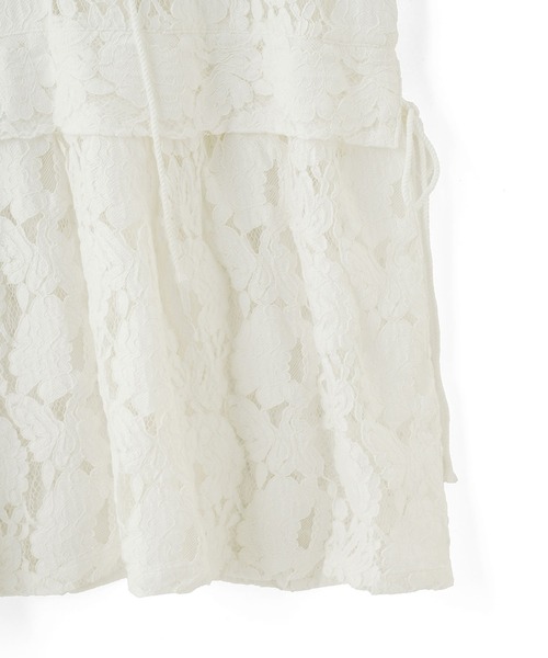 ROSE BUD(ローズバッド)の「LACE HOODIE(シャツ/ブラウス・レディース・ブラック/ホワイト・ONE SIZE)」の6枚目の写真
