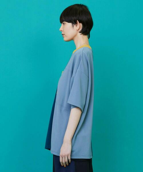 FRAPBOIS(フラボア)の「ポケポンチ カットソー(Tシャツ/カットソー・レディース・ブルーグリーン/ブラック・1/2)」の3枚目の写真