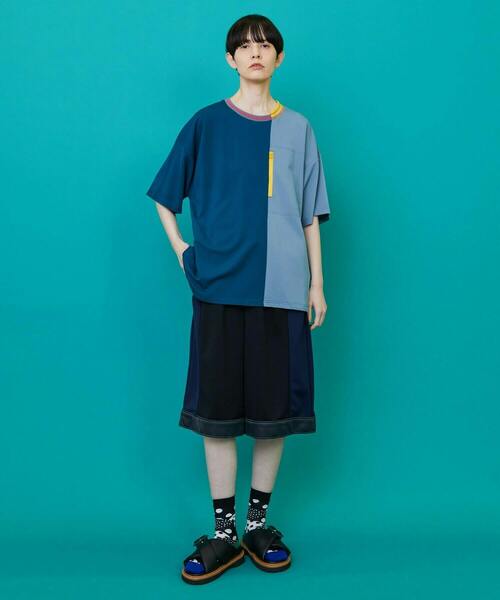 FRAPBOIS(フラボア)の「ポケポンチ カットソー(Tシャツ/カットソー・レディース・ブルーグリーン/ブラック・1/2)」の9枚目の写真