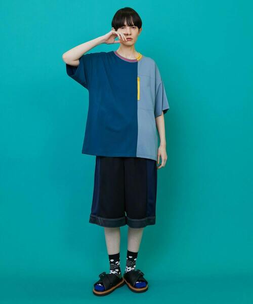 FRAPBOIS(フラボア)の「ポケポンチ カットソー(Tシャツ/カットソー・レディース・ブルーグリーン/ブラック・1/2)」の10枚目の写真