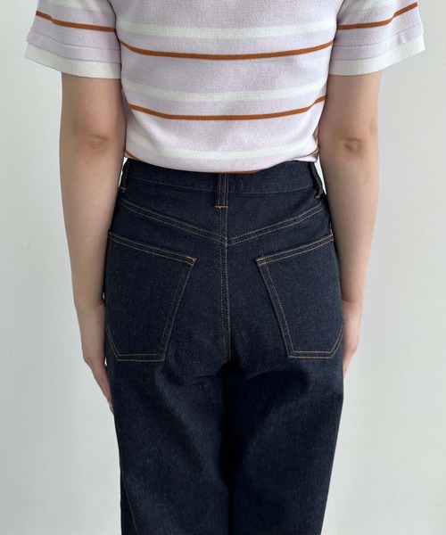 MISCH MASCH(ミッシュマッシュ)の「ワイドレッグデニムパンツ(デニムパンツ・レディース・ネイビー/ブラック・マルチサイズ)」の15枚目の写真