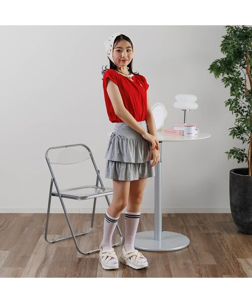 algy(アルジー)の「クロスパテッドエア底サンダル(サンダル・キッズ・オフホワイト/ブラック・24/22/20/21/23)」の4枚目の写真