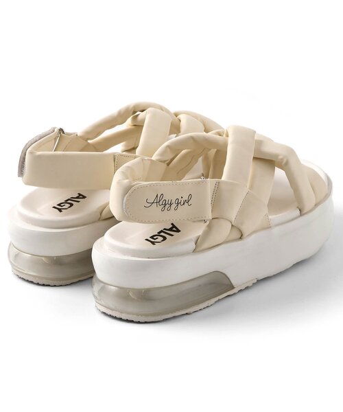 algy(アルジー)の「クロスパテッドエア底サンダル(サンダル・キッズ・オフホワイト/ブラック・24/22/20/21/23)」の13枚目の写真