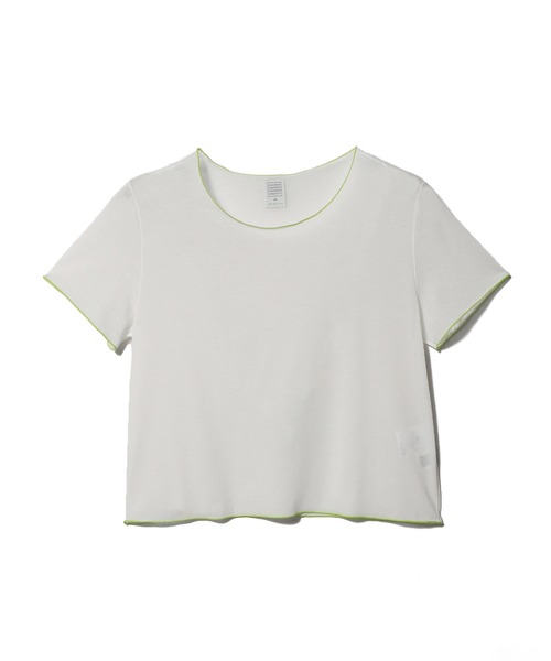 GOOD PEOPLE GOOD STITCHING GOOD PRODUCT(グッドピープルグッドスティッチンググッドプロダクト)の「GOOD PEOPLE GOOD STITCHING GOOD PRODUCT for ESTNATION / カラー ショートTシャツ(Tシャツ/カットソー・レディース・チャコールグレー/ライトブルー/ホワイト/レッド・FREE)」の2枚目の写真