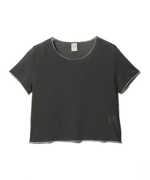 GOOD PEOPLE GOOD STITCHING GOOD PRODUCT(グッドピープルグッドスティッチンググッドプロダクト)の「GOOD PEOPLE GOOD STITCHING GOOD PRODUCT for ESTNATION / カラー ショートTシャツ(Tシャツ/カットソー・レディース・チャコールグレー/ライトブルー/ホワイト/レッド・FREE)」の3枚目の写真