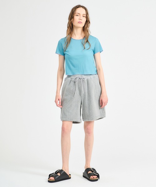 GOOD PEOPLE GOOD STITCHING GOOD PRODUCT(グッドピープルグッドスティッチンググッドプロダクト)の「GOOD PEOPLE GOOD STITCHING GOOD PRODUCT for ESTNATION / カラー ショートTシャツ(Tシャツ/カットソー・レディース・チャコールグレー/ライトブルー/ホワイト/レッド・FREE)」の7枚目の写真