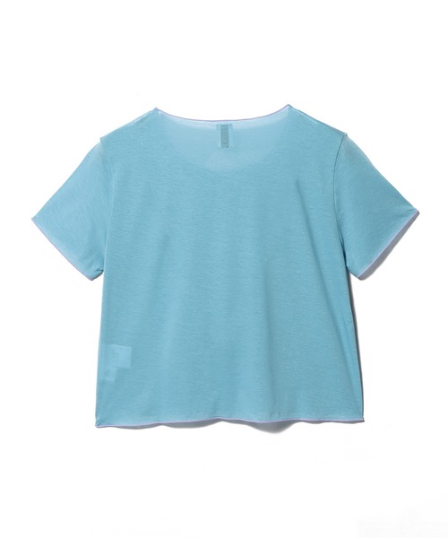 GOOD PEOPLE GOOD STITCHING GOOD PRODUCT(グッドピープルグッドスティッチンググッドプロダクト)の「GOOD PEOPLE GOOD STITCHING GOOD PRODUCT for ESTNATION / カラー ショートTシャツ(Tシャツ/カットソー・レディース・チャコールグレー/ライトブルー/ホワイト/レッド・FREE)」の9枚目の写真